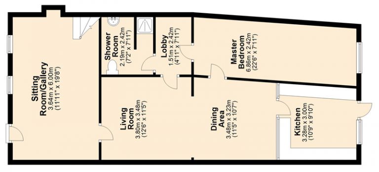 Slide Arrow Right for Floor Plan